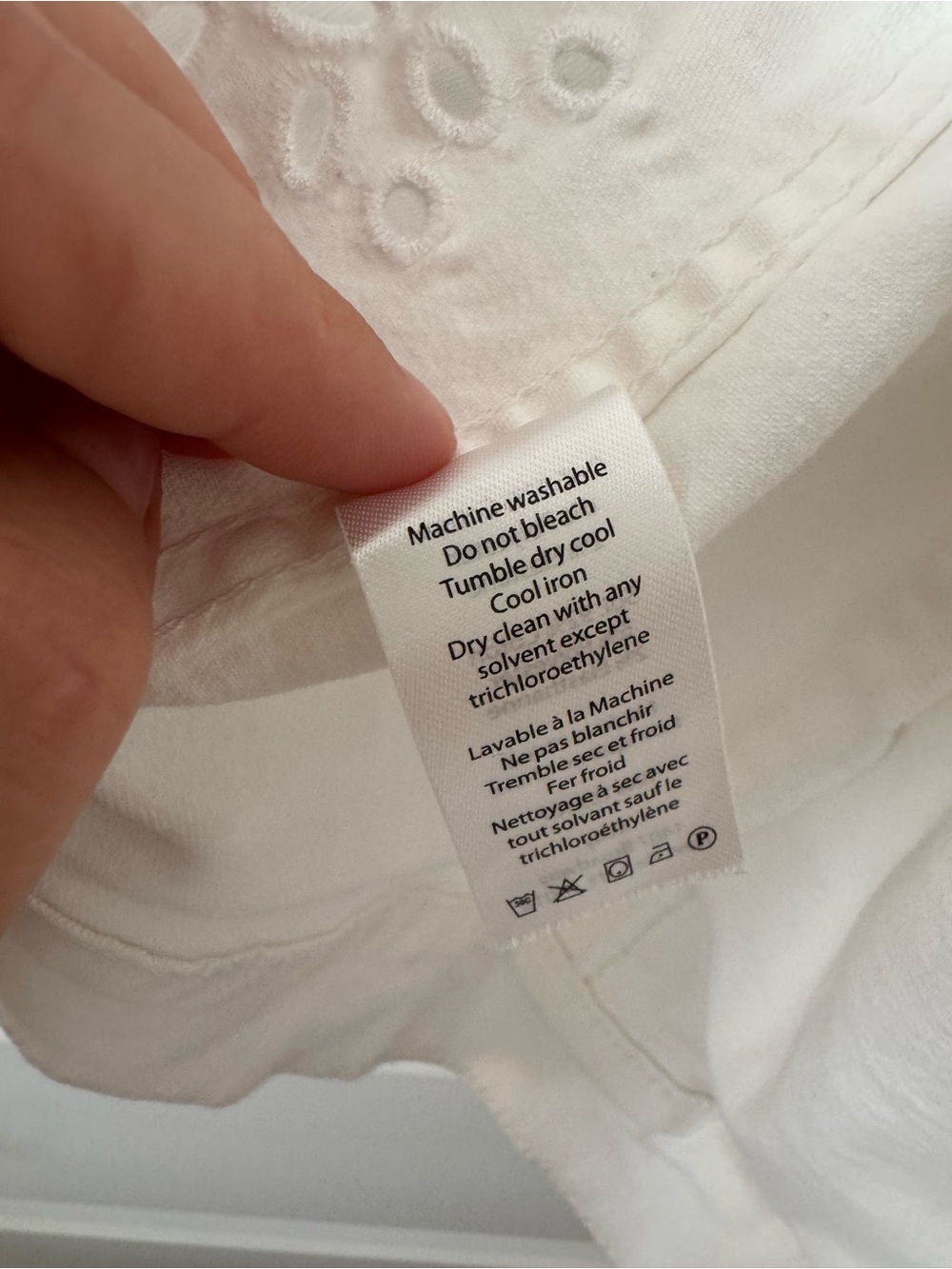 Milly White Eyelet Gemma Jacket Size Large - Picture 8 of 12